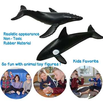 UMEELR 36 Pack Valentines Day Gifts Cards with Sea Ocean Animal Figurines Toys, Valentine's Greeting Cards for Kids Valentine's School Classroom Prize Party Favor Toys, Valentine Gift Exchange