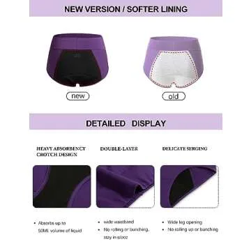 POKARLA High Absorbency Incontinence Underwear for Women