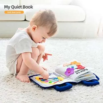 Jollybaby Quiet Book Montessori - Educational Travel Toy