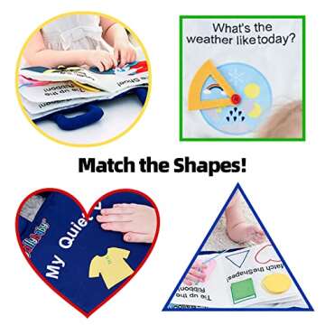 Jollybaby Quiet Book Montessori - Educational Travel Toy