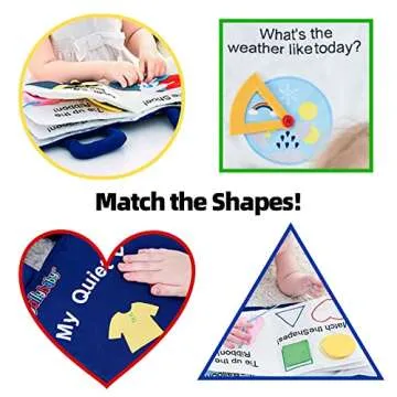 Jollybaby Quiet Book Montessori - Educational Travel Toy