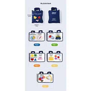 Jollybaby Quiet Book Montessori - Educational Travel Toy