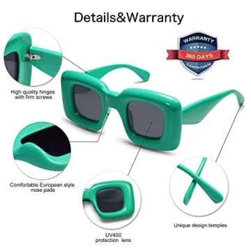 VANLINKER Colorful Inflated Sunglasses for All Ages