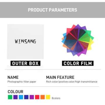 Liphontcta Universal Flash Gels - 16 Packs Color Filters