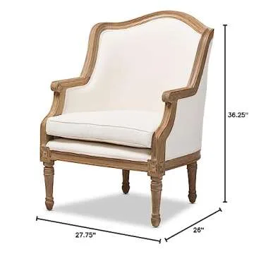 Elegant Baxton Studio French Accent Chair for All Homes