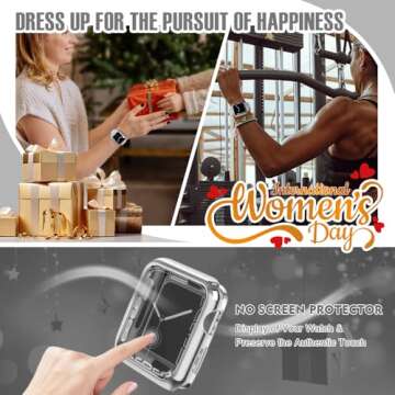 top4cus 40mm Cover Environmental Soft Flexible TPU Anti-Scratch Lightweight Protective 40mm Iwatch C...