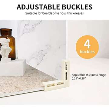 5 PCS Boards Photo Backdrop for Flat Lay, Food Photography Background 16x16 Inch, BEIYANG