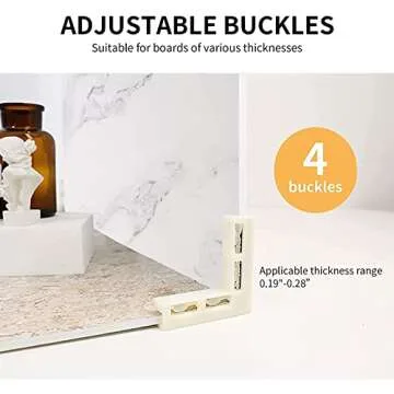 5 PCS Boards Photo Backdrop for Flat Lay, Food Photography Background 16x16 Inch, BEIYANG