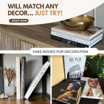 Decorative Books for Home Decor - Fake Books for Decoration - Faux Books for Decoration - Book Room Decor - Decor Books - Designer Books Decor Set - Coffee Table Books Decor - Home Decorating Books