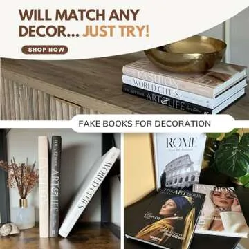 Decorative Books for Home Decor - Fake Books for Decoration - Faux Books for Decoration - Book Room Decor - Decor Books - Designer Books Decor Set - Coffee Table Books Decor - Home Decorating Books
