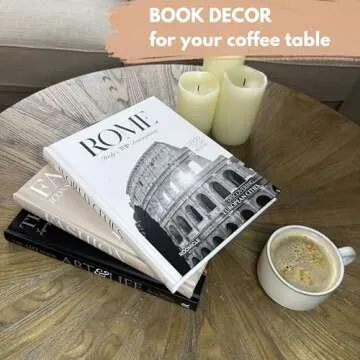 Decorative Books for Home Decor - Fake Books for Decoration - Faux Books for Decoration - Book Room Decor - Decor Books - Designer Books Decor Set - Coffee Table Books Decor - Home Decorating Books