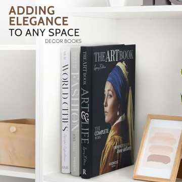 Decorative Books for Home Decor - Fake Books for Decoration - Faux Books for Decoration - Book Room Decor - Decor Books - Designer Books Decor Set - Coffee Table Books Decor - Home Decorating Books