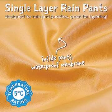 Durable Waterproof Toddler Pants for Puddle Jumping