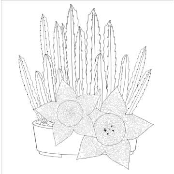 Succulents Adult Coloring Book (31 stress-relieving designs) (Artist's Coloring Books)