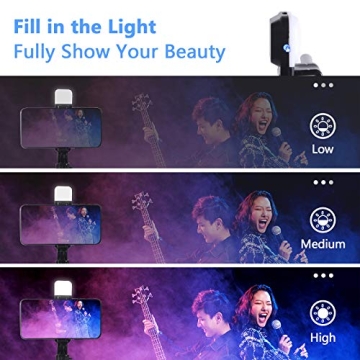 Portable Selfie Stick & Tripod with Fill Light