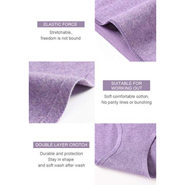 Altheanray Cotton Seamless Hipster Panties for Women