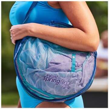 Swimways Infant Spring Float, Baby Pool Float with Canopy & UPF Protection, Swimming Pool Accessories for Kids 3-9 Months, Mermaid