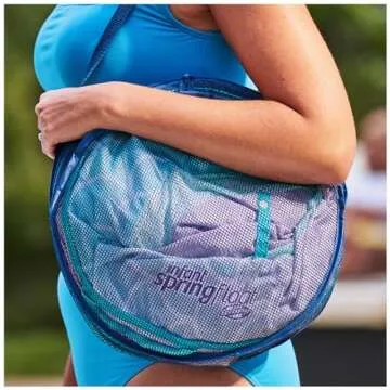 Swimways Infant Spring Float, Baby Pool Float with Canopy & UPF Protection, Swimming Pool Accessories for Kids 3-9 Months, Mermaid