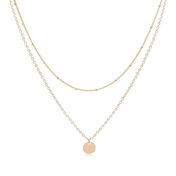 Dainty Gold Coin Choker Necklace for Chic Layering Style