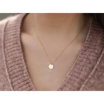 Dainty Gold Coin Choker Necklace for Chic Layering Style