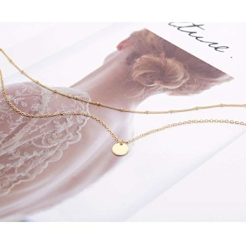 Dainty Gold Coin Choker Necklace for Chic Layering Style