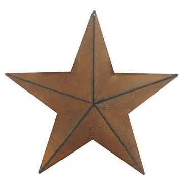 Rustic Metal Barn Star Decor Set - 3 Sizes, 3 PCS