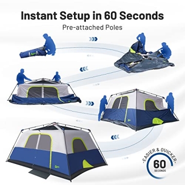BEYONDHOME 8-Person Waterproof Windproof Camping Tent