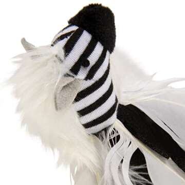 Zingy Zebra Cat Toy with Catnip & Silvervine for Playtime Fun
