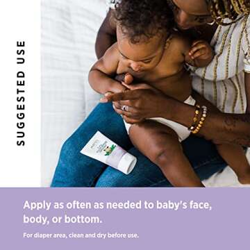 Maty's All Natural Multipurpose Baby Ointment for Diaper Rash, Cradle Cap, Dry Skin, Chapped Lips an...