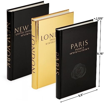 Elegant Decorative Books for Home and Fashion Decor