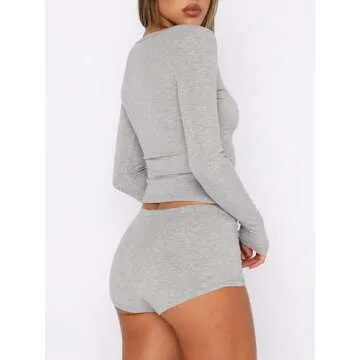 TiulZial Women's Stylish Y2K Pajamas Set