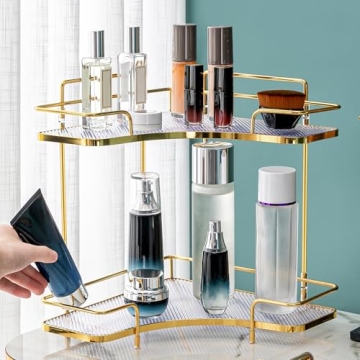 Corner Bathroom Countertop Organizer for Easy Storage