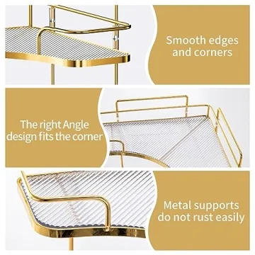 Corner Bathroom Countertop Organizer for Easy Storage