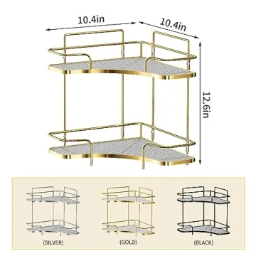 Corner Bathroom Countertop Organizer for Easy Storage