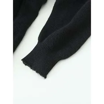 Muke Oneplus Women's Elegant Pearl Wrap Sweater Dress