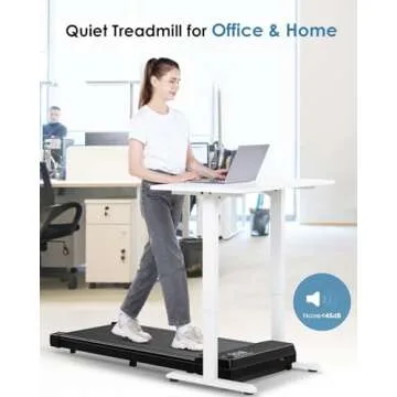 Walking Pad Treadmill, 2.5HP Portable Under Desk Treadmills for Home Office, 3 in 1, No Assembly Required, Remote Control, 300 Lb Capacity(Black)