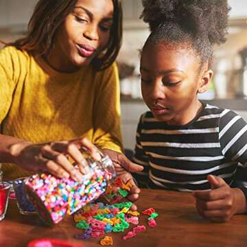 Hicarer Animal Shaped Beads Plastic Zoo Animal Pony Bead Charms Colorful Craft Beads 0.66 Pounds with Various Animal Design for Kids DIY Craft Jewelry Making Necklace Bracelet Supplies(180 Pcs)