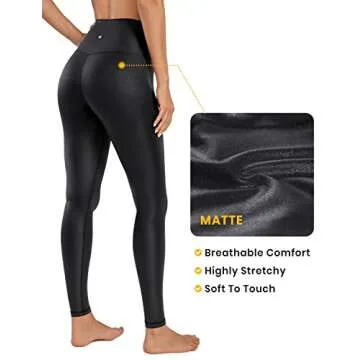 CRZ YOGA Butterluxe Faux Leather Leggings - Ultimate Comfort and Style