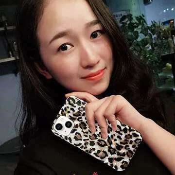 J.west Case Compatible with iPhone 14 Case,Luxury Sparkle Translucent Clear Vintage Leopard Print Soft Silicone Cover for Girls Women Protective Phone Case for iPhone 14 6.1 inch Cheetah