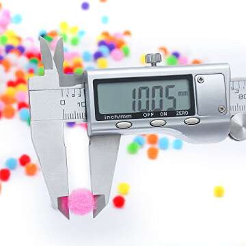 Caydo 2400 Pieces 1cm Pom Poms for Crafts, Small Pompoms Multicolor for Arts and Crafts Hobby Supplies