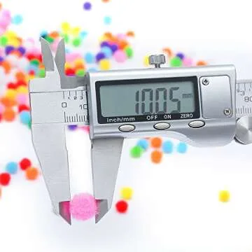 Caydo 2400 Pieces 1cm Pom Poms for Crafts, Small Pompoms Multicolor for Arts and Crafts Hobby Supplies