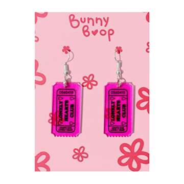 Lonely Hearts Club Pink Earrings for Trendy Teens