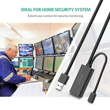 USB 3.0 Extension Cable with Repeater Black / 5M