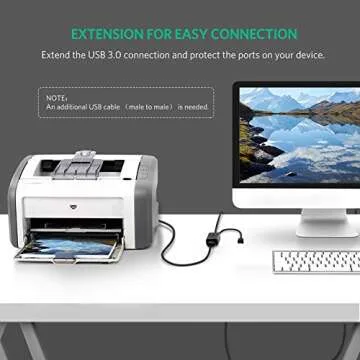 USB 3.0 Extension Cable with Repeater Black / 5M