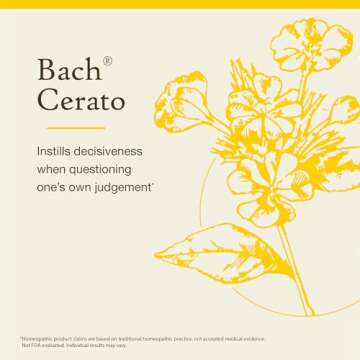 Bach Original Flower Remedies, Cerato - Trust Intuition - Natural Homeopathic Flower Essence for Emotional Balance - Vegan, Gluten Free, Sugar Free - 20mL Dropper
