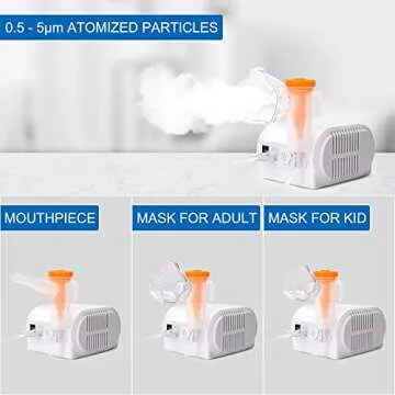 Nebulizer Machine for Adults and Kids, Compressor Nebulizer with A Set of Accessories, Jet Nebulizer of Cool Mist, Desktop Nebulizer with Compressor System for Breathing Problems
