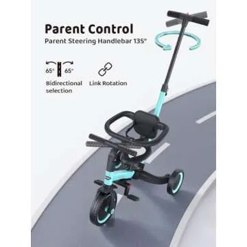 newyoo Toddler Tricycle for 1-3 Year Olds with Safety Features