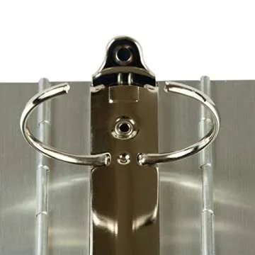 JAM PAPER Aluminium 2 inch Binders - Silver Aluminum 3 Ring Binder - Sold Individually