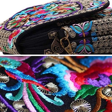 Jiyaru Embroidered Crossbody Bag - Fashionable and Lightweight