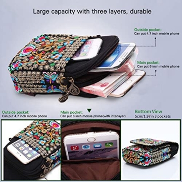 Jiyaru Embroidered Crossbody Bag - Fashionable and Lightweight